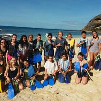Our first snorkel on the trip!