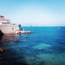Nearby town of Antibes 