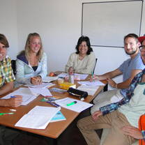 young adults in Spanish classroom