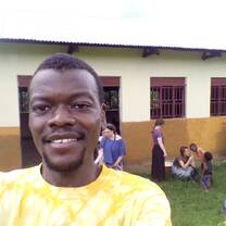 Volunteers painting the school 