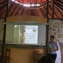 Visiting the tamandua rescue center