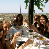 students eating a meal in sunshine