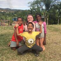 Me with the adorable kids at Koropita