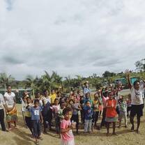 Waving goodbye at Koropita