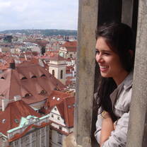 Student in bell tower