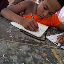Monk teaching