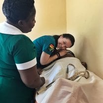 Shadowing a midwife
