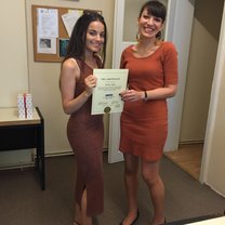 Receiving my TEFL Certificate