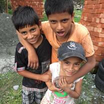 Local kids being goofy