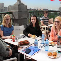 CEA Study Abroad Students in Madrid, Spain	