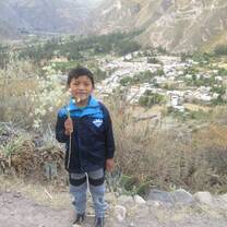 Hiking to the Tomepampa viewpoint with my host brother