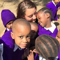 With the kids at POSA 