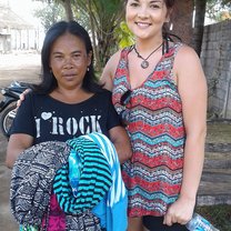 A local Island woman I met, and gave my clothes to. :) 