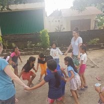 Some of the students I was teaching in Bali! 