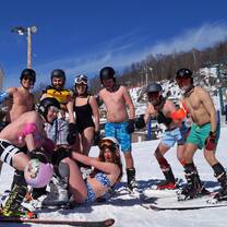 Fancy dress finale on the slopes!