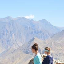 The view in the Andes is gorgeous. 