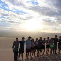 Enjoying the sand dunes