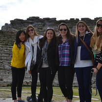 Group of girls in Italy