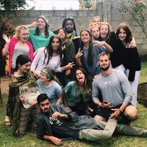 Volunteer friends at Twiga house