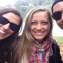 Greenheart Travel alumna with her host family in Brazil