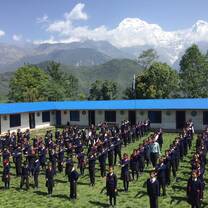 View of the school in Dhampus, taken by Trek to Teach-er, Taylor