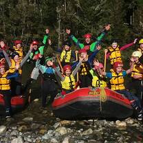 Tai Poutini Polytechnic students rafting 