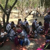 Outside classes in my school