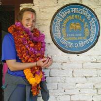 Elsa's welcome to her school