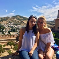Me and a friend during CIEE weekend trip to Granada 