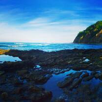 Playa Izquierda, beach next to Playa Samara that people can hike to 