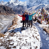 Trek to Teach-ers at Annapurna Base Camp in the snow