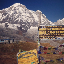 A view of Annapurna Base Camp, a place within trekking distance for our teachers