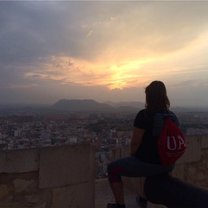 beautiful sunsets at the top of Alicante's beautiful castle