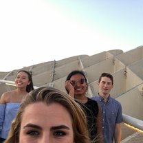My friends and myself on the rooftop of Las Cetas