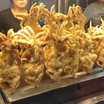 Fried Squid at the Night Markets 