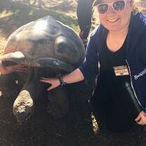 First day volunteering and I'm already meeting animals 