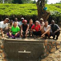 Water well construction in Uganda