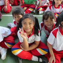 Class of Thai children