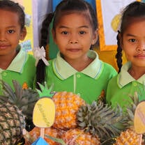Class of Thai children
