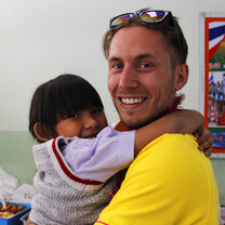 TEFL teacher with his class TEFL teacher with his class