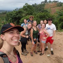 Hiking with our trip leader and tour guide!