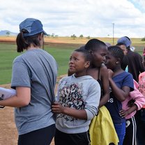 Grassroot soccer practice 