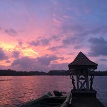 The Sunset from the River House