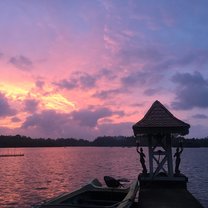 The Sunset from the River House