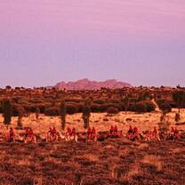 Uluru cameo ride at sunrise