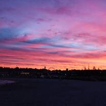 Bondi beach at sunset