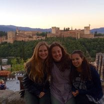 Sunrise over the Alhambra with friends!