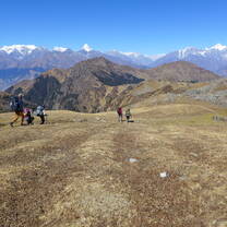 Coming down from Kuari Pass
