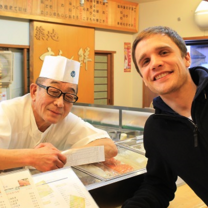 man with japanese chef