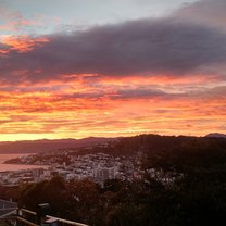 I woke up early almost every morning to catch these amazing sunrises over the city of Wellington from my front porch.